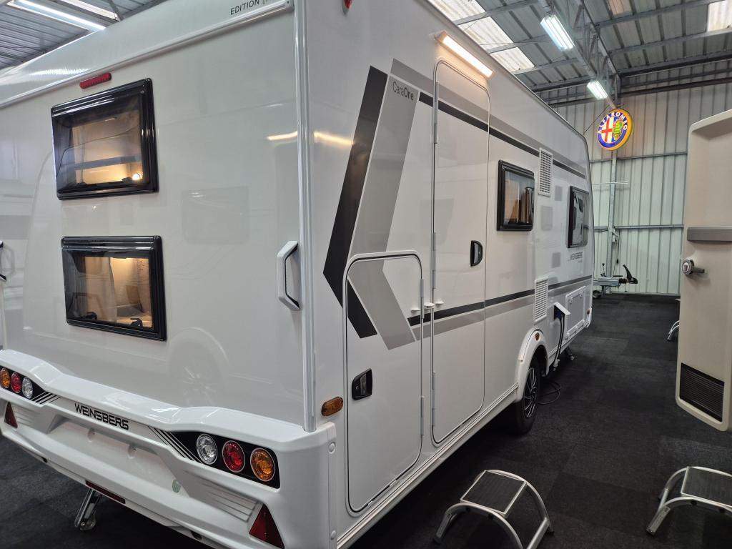 Weinsberg CaraOne Edition HOT 480 QDK, Caravans en Kamperen, Dwarsbed, Bedrijf, 5 tot 6 meter, Tot en met 6