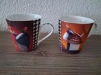 2 prachtige Pimpernel mokjes Cafe Trio, Huis en Inrichting, Keuken | Servies, Ophalen of Verzenden, Zo goed als nieuw, Overige stijlen