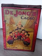 Vintage De Jong's Cacao Blikken Bus, Verzamelen, Ophalen of Verzenden, Gebruikt, Overige