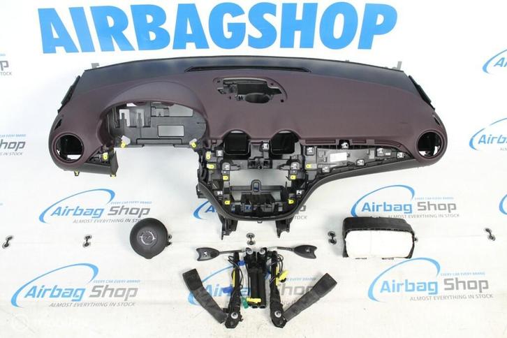 Airbag set - Dashboard paars Opel Adam (2012-heden), Auto-onderdelen, Dashboard en Schakelaars