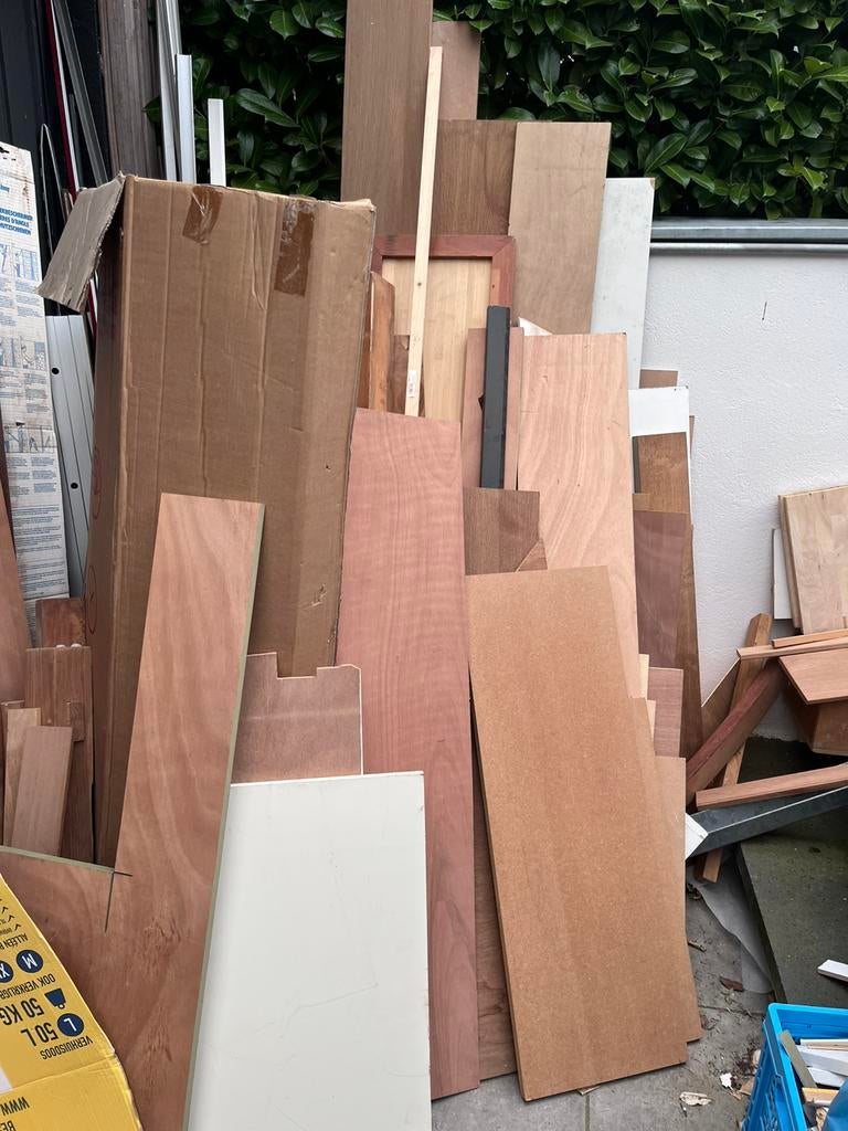 Hout/ MDF/spaanplaat/etc, Doe-het-zelf en Verbouw, Hout en Planken, Ophalen, Minder dan 25 mm, Zo goed als nieuw, Plank