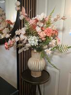 Luxe Zijden bloemen in vaas Compleet Zijde, Verzenden, Nieuw