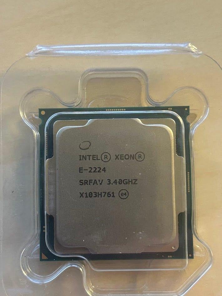 Intel xeon E2224 3.40Ghz, LGA 1151, Gebruikt, 4-core, Intel Xeon