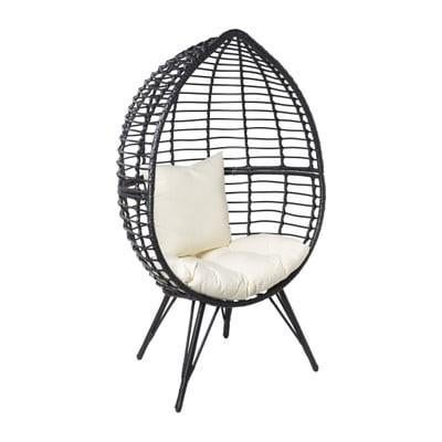 Egg chair, Tuin en Terras, Tuinstoelen, Gebruikt, Kunststof, Ophalen