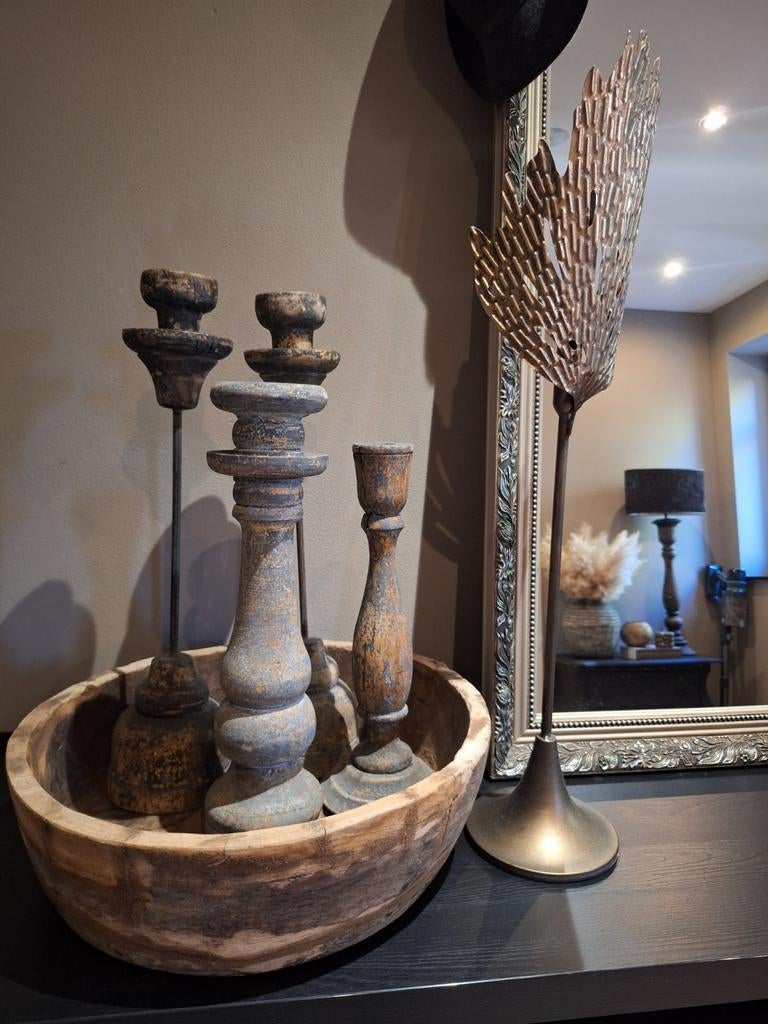 Olijfbak / Houten Schaal, Schaal, Rond, Ophalen of Verzenden, Zo goed als nieuw