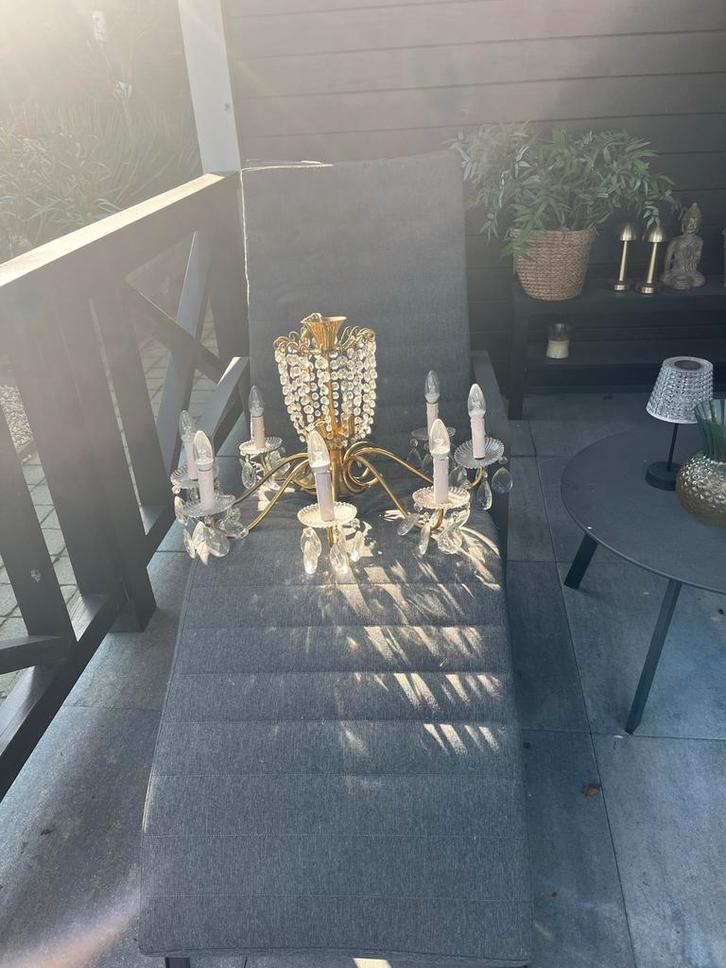 Diverse lampen: Kroonluchter en Tiffany-stijl lampen, Huis en Inrichting, Lampen | Kroonluchters, Gebruikt, Glas, Ophalen of Verzenden