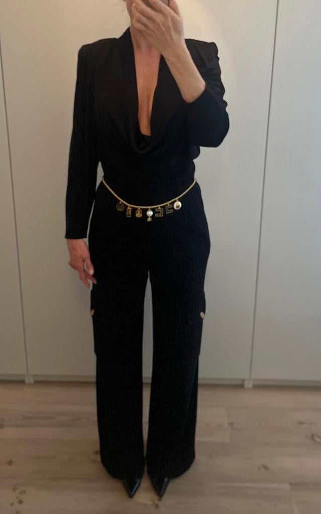 designer jumpsuit - Elisabetta Franchi maat 38.(It. maat 44), Kleding | Dames, Jumpsuits, Verzenden, Zo goed als nieuw, Maat 38/40 (M)
