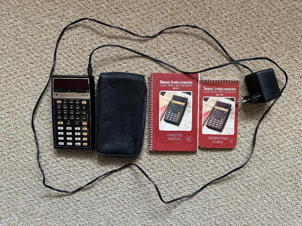 Texas Instruments SR-51A calculator-oplader-handleiding, Ophalen of Verzenden, Computers en Rekenmachines