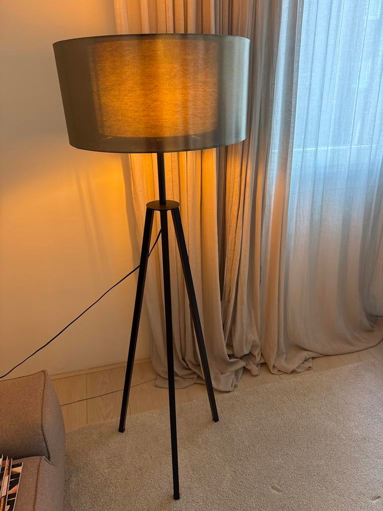 Kloosterman Vloerlamp met Stoffen Kap - Handmade in Holland, Huis en Inrichting, Lampen | Vloerlampen, Zo goed als nieuw, 150 tot 200 cm