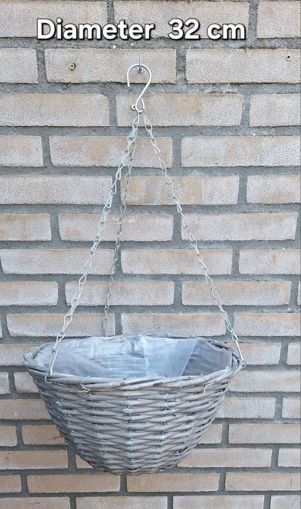 Bloem hang manden nieuw, Tuin en Terras, Bloembakken en Plantenbakken, Ophalen, Minder dan 30 cm, Minder dan 60 cm, Rond