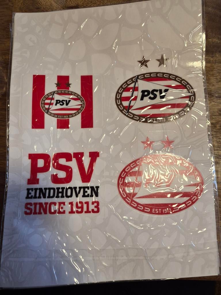 PSV Raamstickers - 3 stuks op voorraad, Verzamelen, Stickers, Ophalen, Nieuw, Sport