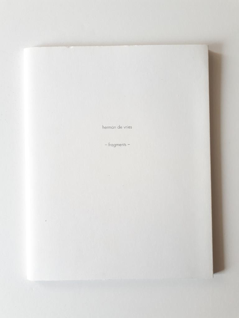 herman de vries, fragments, Ophalen of Verzenden, Zo goed als nieuw, Overige onderwerpen, Herman de vries