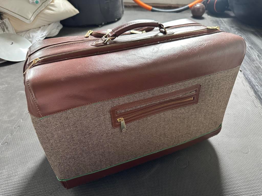 Vintage reistrolley koffer Heineken, Sieraden, Tassen en Uiterlijk, Koffers, Ophalen of Verzenden, Zo goed als nieuw, Leer, 50 tot 60 cm