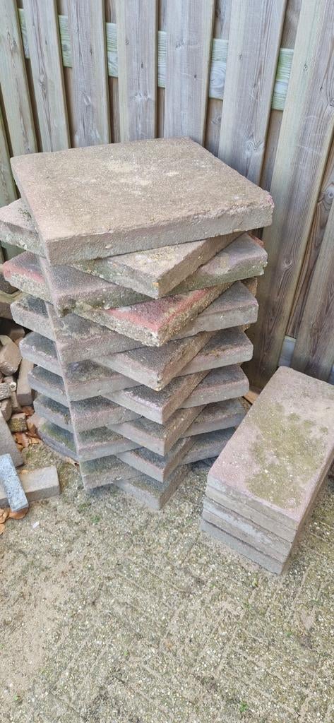 50x50 beton tegels, Tuin en Terras, Ophalen, Gebruikt, Beton, Terrastegels