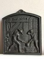 Gietijzeren plaquette 15x13,5 cm, Antiek en Kunst, Ophalen of Verzenden