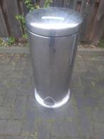 RVS pedaalemmer met uitneembare binnenemmer, Ophalen, Gebruikt, Met pedaal, 50 tot 75 cm
