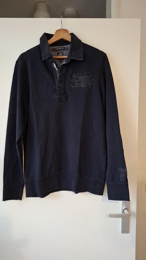 Vanguard polo lange mouw maat M, Maat 52/54 (L), Zwart, Ophalen of Verzenden, Vanguard