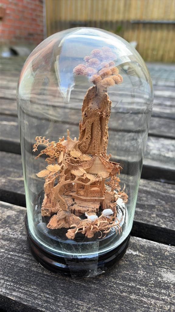 Vintage kurkdiorama, Ophalen of Verzenden, Zo goed als nieuw, Minder dan 50 cm, Schilderij