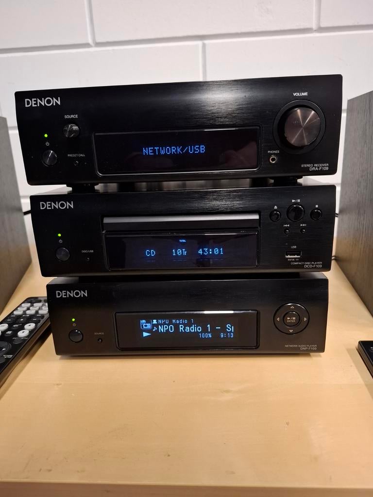 Denon D-F109 Hifi Set met Speakers en Afstandsbedieningen, Audio, Tv en Foto, Stereo-sets, Microset, Denon, Tuner of Radio, Ophalen of Verzenden
