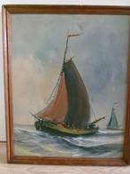 Maritiem zeegezicht olieverf schilderij op linnen, Ophalen of Verzenden