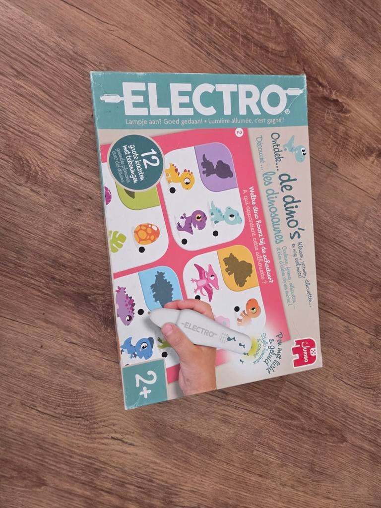 Jumbo Electro Ontdek de Dino's spel met licht en geluid, Ophalen of Verzenden, Zo goed als nieuw, Overige typen, Met licht