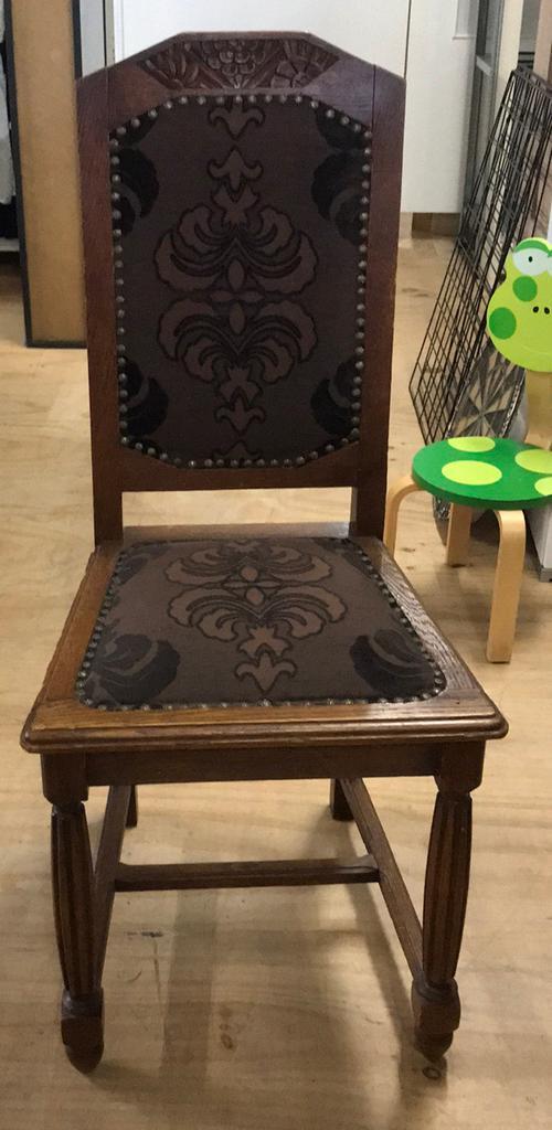 2x klassieke Eiken stoelen, Huis en Inrichting, Stoelen, Ophalen of Verzenden