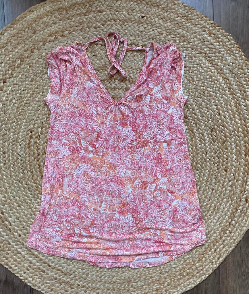 Top Fat Face maat 38/40 M, Kleding | Dames, T-shirts, Zo goed als nieuw, Maat 38/40 (M), Roze, Korte mouw, Ophalen of Verzenden