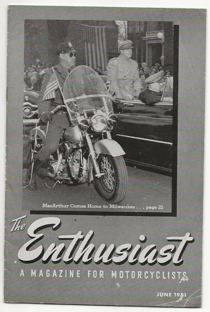 Harley Davidson enthusiast june 1951 motor (HD51), Verzenden, Harley-Davidson of Buell