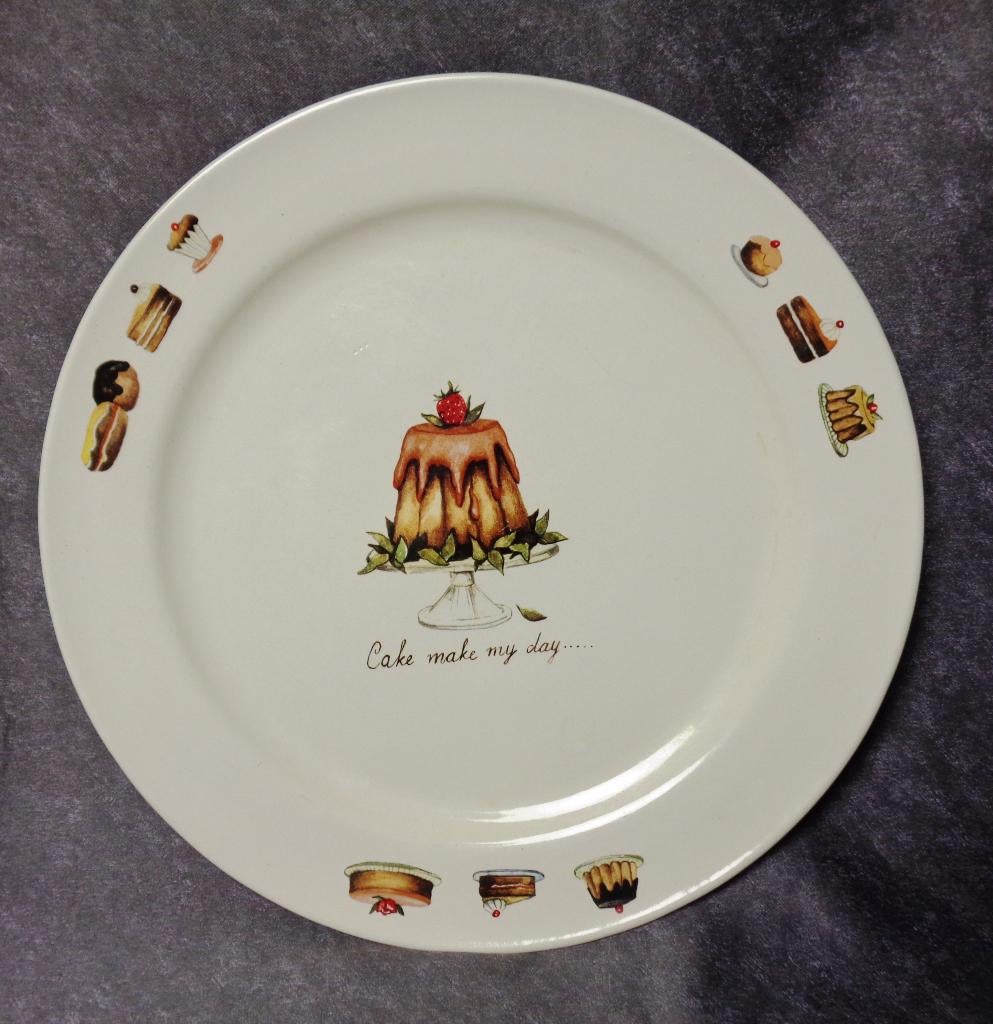 Taartschaal keramiek, Huis en Inrichting, Keuken | Servies, Keramiek, Ophalen of Verzenden, Overige stijlen, Schaal of Schalen