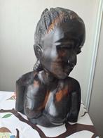 Beeld: buste van Afrikaanse vrouw, Ophalen of Verzenden