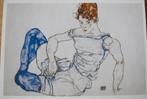 Egon Schiele - zittende vrouw met violette kousen - 1917, Verzamelen, Verzenden, 1980 tot heden, Ongelopen, Overige thema's