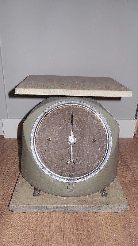 Antiek Engelse Salter weegschaal van postkantoor, Antiek en Kunst, Ophalen of Verzenden