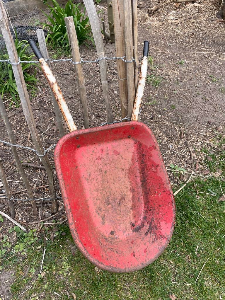 Vintage kleine kruiwagen - Tuinaccessoire of opknapper, Ophalen, Gebruikt, Handmatig, Eenwielig