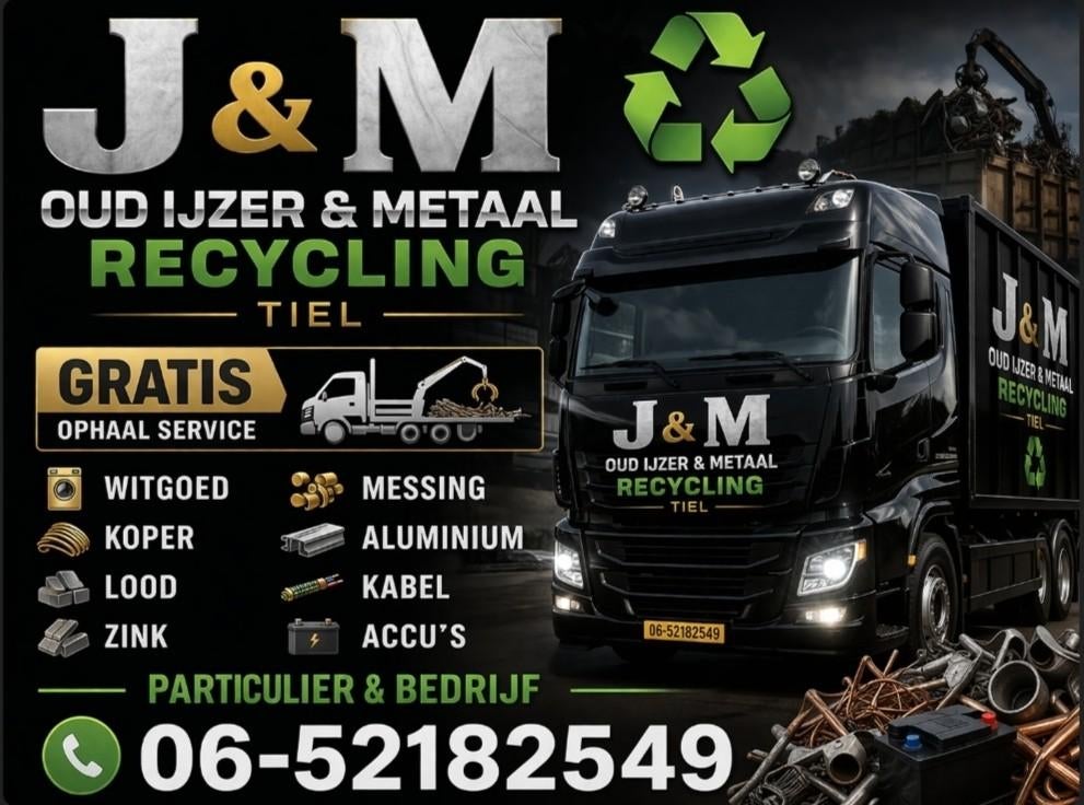 Oud ijzer en metaal ophaal service, Doe-het-zelf en Verbouw, Metalen, Ophalen of Verzenden