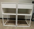 Ikea nachtkastjes - wit, Minder dan 45 cm, Ophalen of Verzenden, Zo goed als nieuw, Minder dan 55 cm