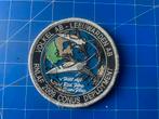 Stoffen patch Volkel AB Leeuwarden AB RNLAF 2009 Conus, Ophalen of Verzenden, Zo goed als nieuw, Patch, Badge of Embleem