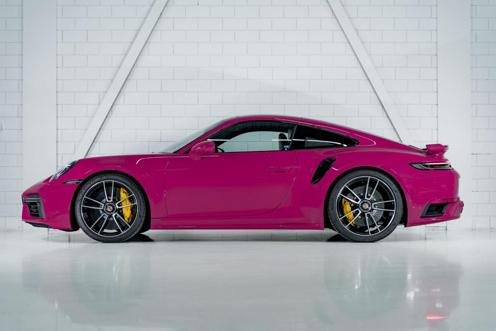 Porsche 911 Turbo S *PTS RUBYSTAR* l Aero pack l PASM l Pano, Auto's, Porsche, Automaat, Stof, Gebruikt, Overige kleuren