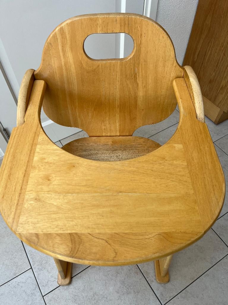 BLANKHOUT MEEGROEISTOEL  TYPE TRIP TRAP, Ophalen of Verzenden, Gebruikt, Meegroeistoel, Afneembaar eetblad