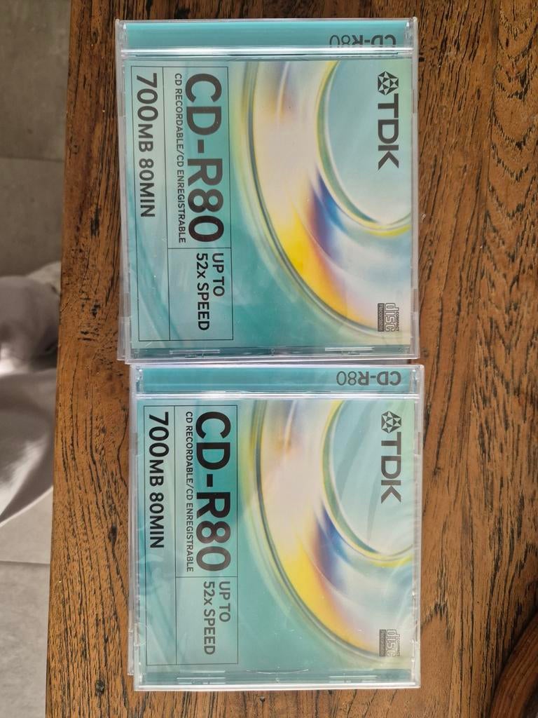 TDK CD-R80 CD-R schijven 700MB 80min (12 stuks), Ophalen, Nieuw
