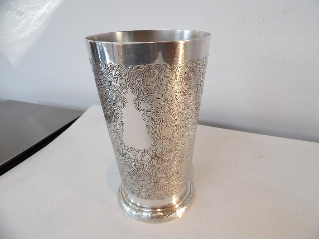 Beker Mint Julep Verzilverd, Barker Ellis, Ophalen of Verzenden