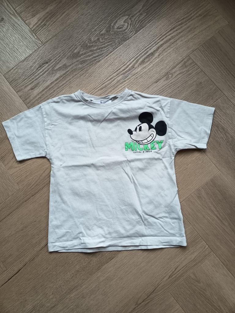 Disney Mickey t-shirt Zara maat 104, Ophalen of Verzenden, Zo goed als nieuw, Zara, Shirt of Longsleeve