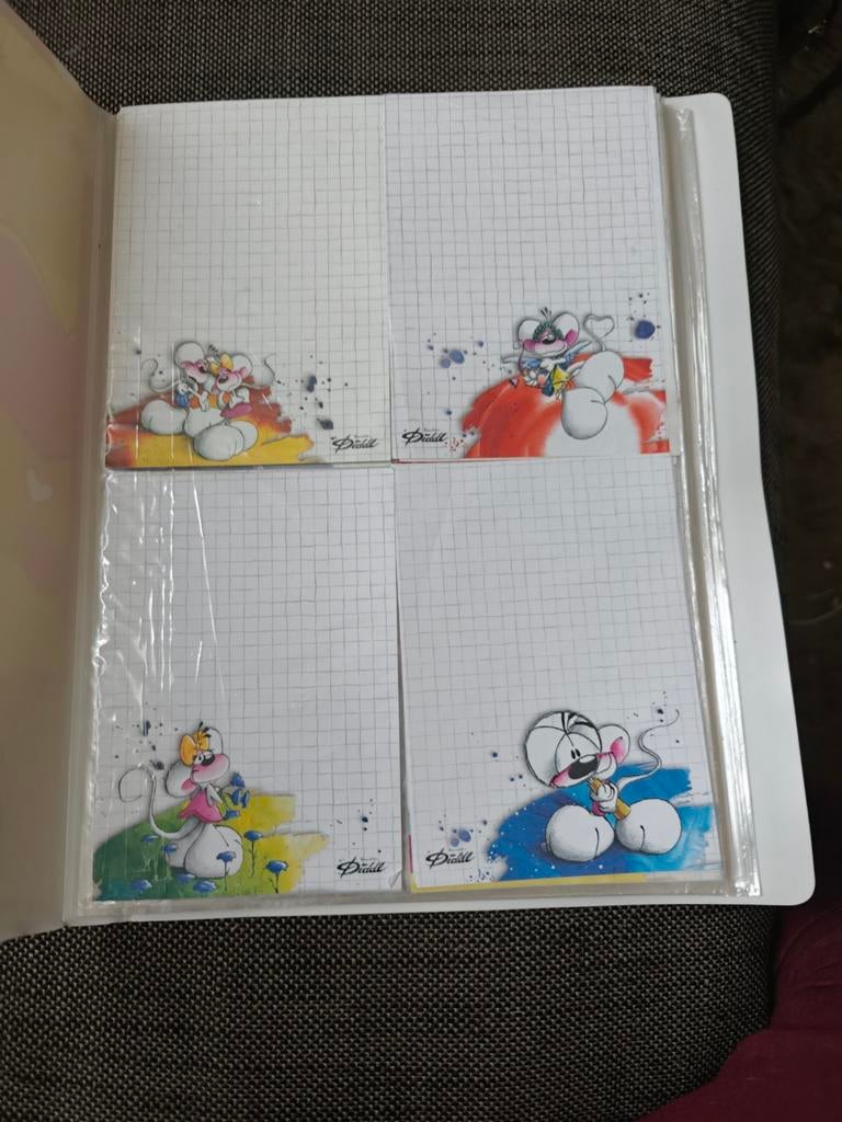 Diddl A6 Map met 66 Ultra zeldzame Blaadjes in map, Verzamelen, Diddl, Ophalen of Verzenden, Diddl, Gebruikt, Papier, Kaart of Schrift