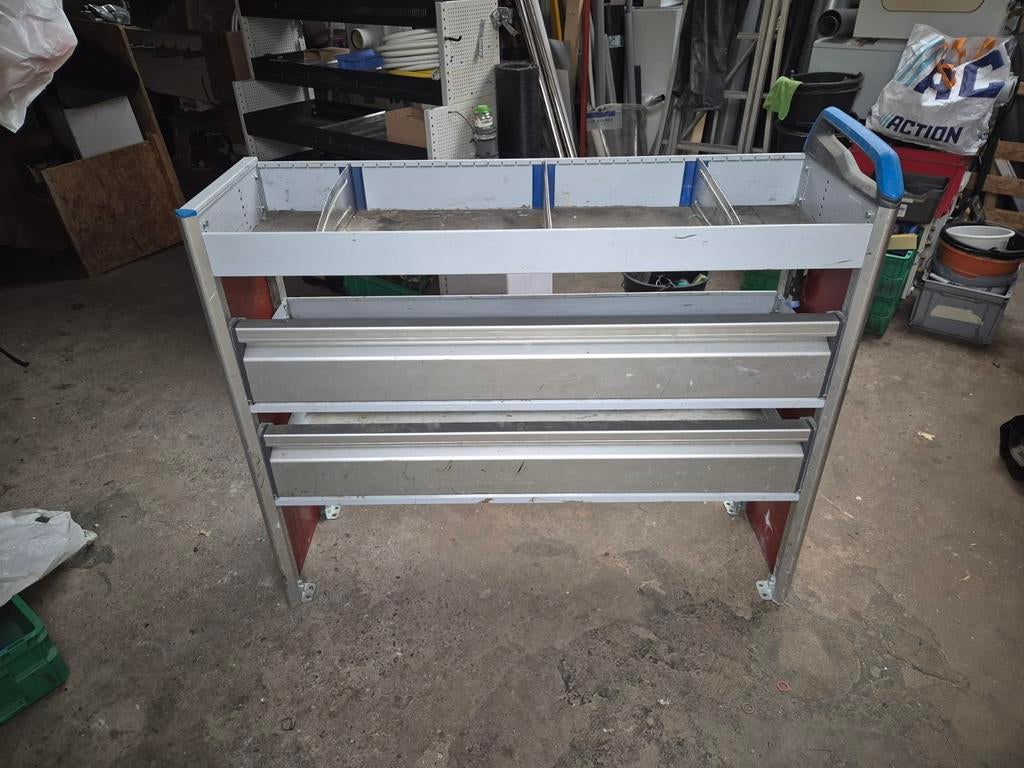 Bedrijfswagen inrichting - Opbergsysteem voor bus, Auto-onderdelen, Ophalen of Verzenden, Gebruikt, Universele onderdelen