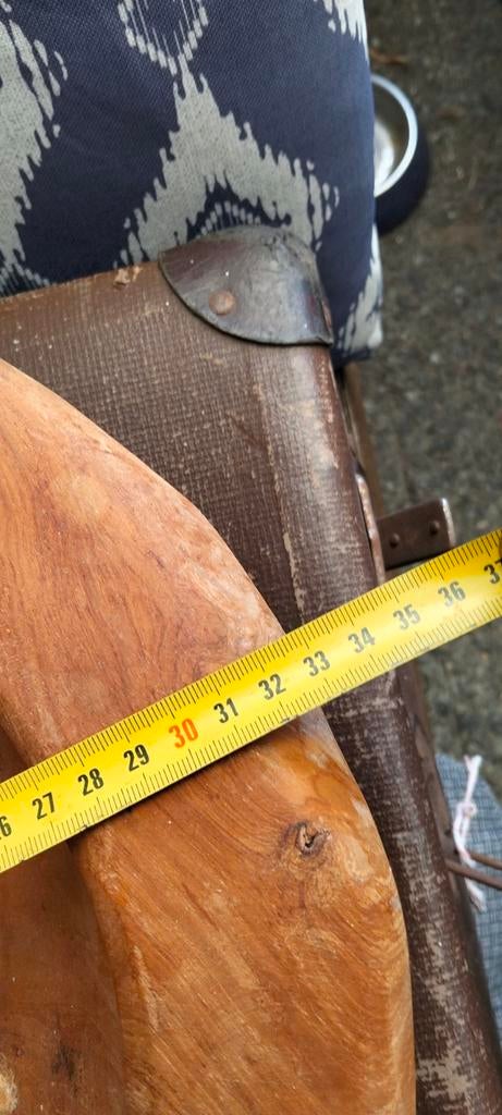 Mooie brocante houten zware schaal, Antiek en Kunst, Ophalen of Verzenden