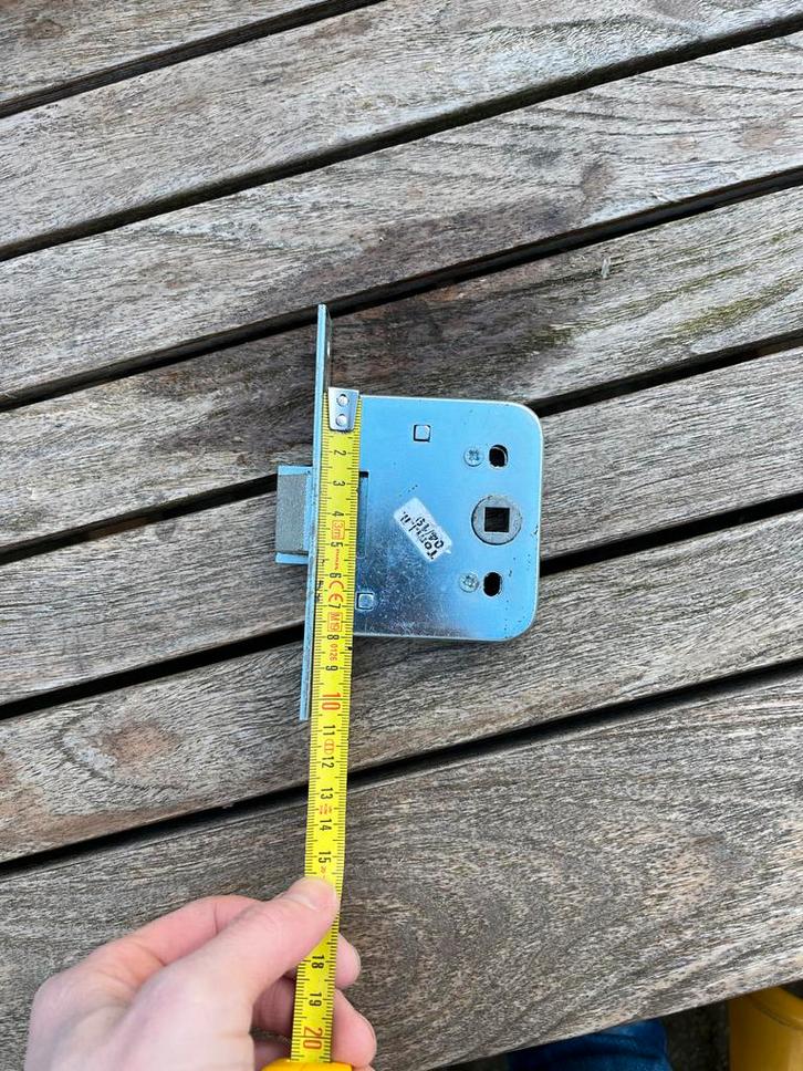 2x Nemef Loopdeurslot, Doe-het-zelf en Verbouw, Hang- en Sluitwerk, Gebruikt, Slot, IJzer, Ophalen of Verzenden