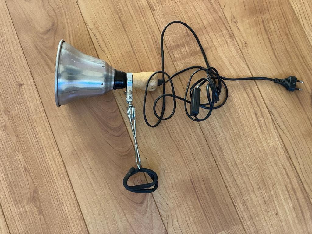 lamp met knijp bevestiging, 30 tot 60 watt, Gebruikt, Gloeilamp, Tijdloos