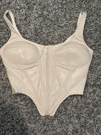 Lederlook corset top maat 34, ., Wit, Ophalen of Verzenden, Zo goed als nieuw