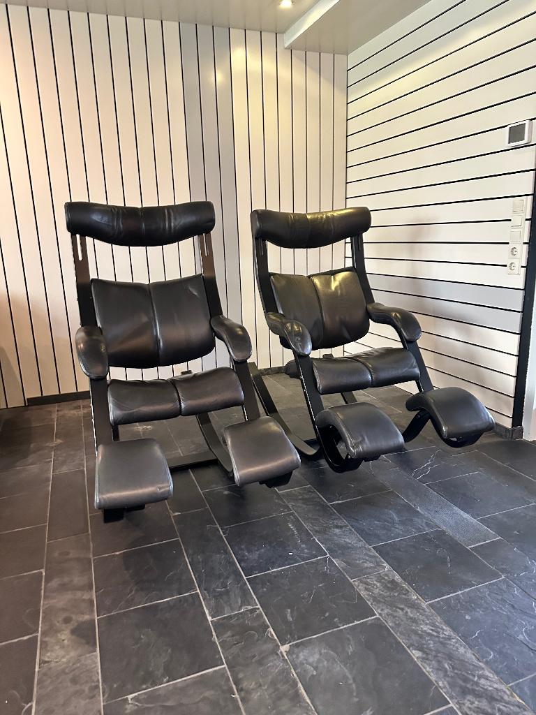 2 Originele Stokke / Varier Gravity - Ergonomische stoel, Ophalen, Gebruikt, Twee, Zwart
