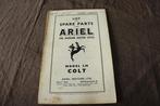 Ariel Colt model LH 200cc OHV 1956/57 motorcycle parts list, Ophalen of Verzenden, Ducati