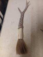 Antieke kalligrafeer kwast met been / Gewei Handvat, Ophalen of Verzenden